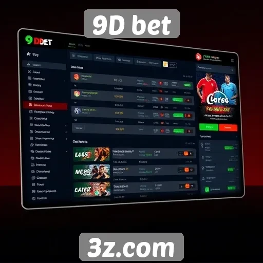Interface do usuário do 9D bet recebe elogios